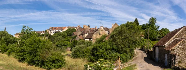 Panorama Saint Benoit Sault Des Beaux Village France — Photo