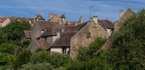 View Old Houses Saint Benoit Sault One Beaux Village France — Stock Photo, Image
