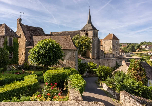 Saint Benoit Sault France Juin 2022 Eglise Vieilles Maisons Monumentales — Photo