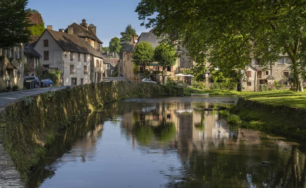 Segur Chateau France June13 2022 River Auvezere Streaming Village Segur — Stock Photo, Image