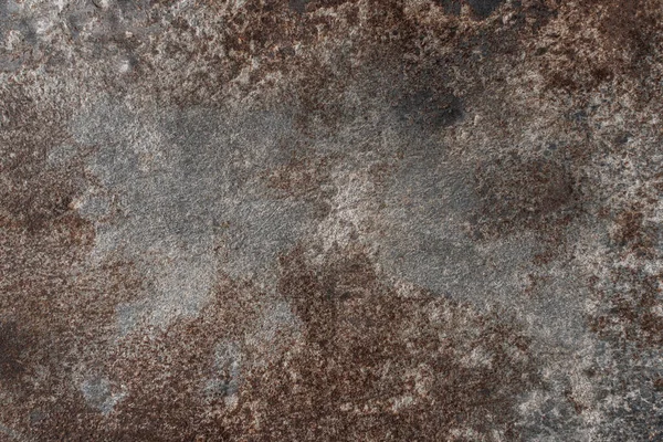 Aged metal texture, iron background. Old brown cracked background, ancient banner with grungy structure and shifting brown colors