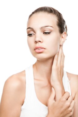 güzel bir kadın modeli portresi