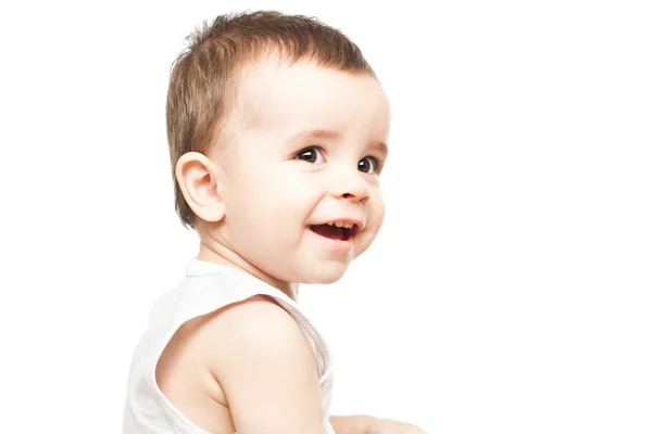 Lovely happy baby boy — Stock Photo, Image