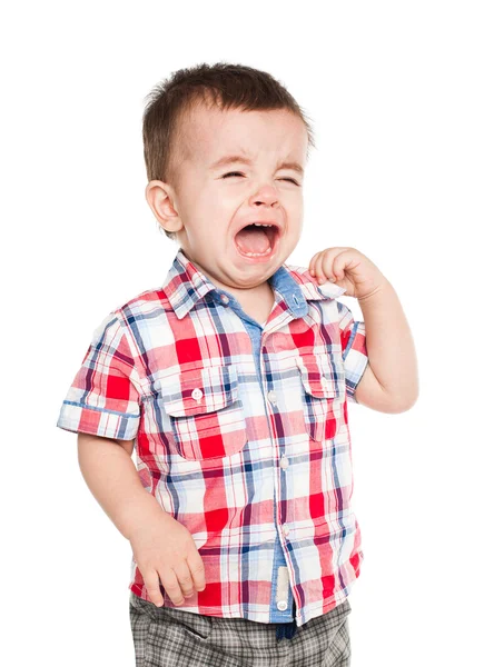 Little baby boy crying — Stock Photo, Image