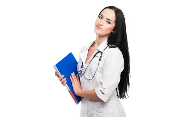 Medical doctor woman with stethoscope — Stock Photo, Image