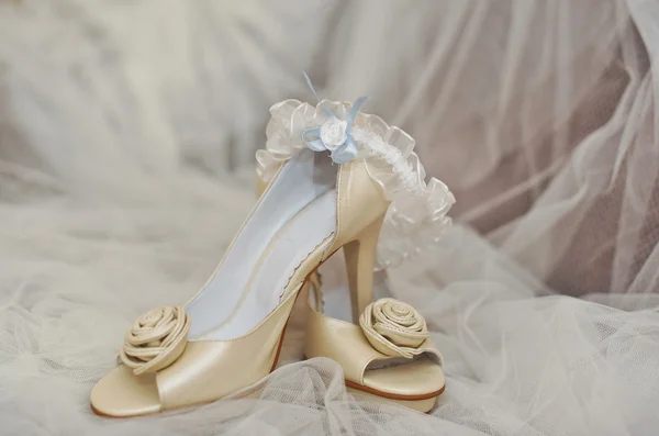 Свадебные туфли — стоковое фото
