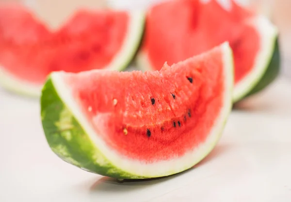 Watermelon slices on a white background — Stock Photo, Image