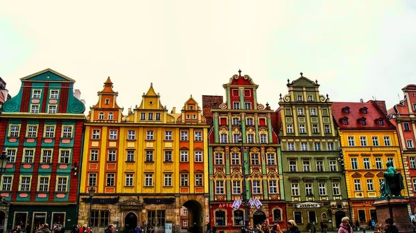Wroclaw, Polonya 'nın merkezindeki Rynok Meydanı