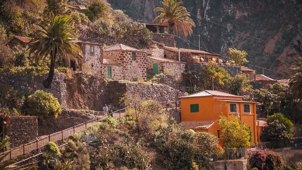 Tenerife 'deki Masca köyünde evler
