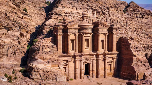 Petra üzerinde yukarıdan görünüm