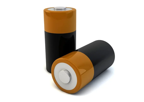 Två batterier — Stockfoto