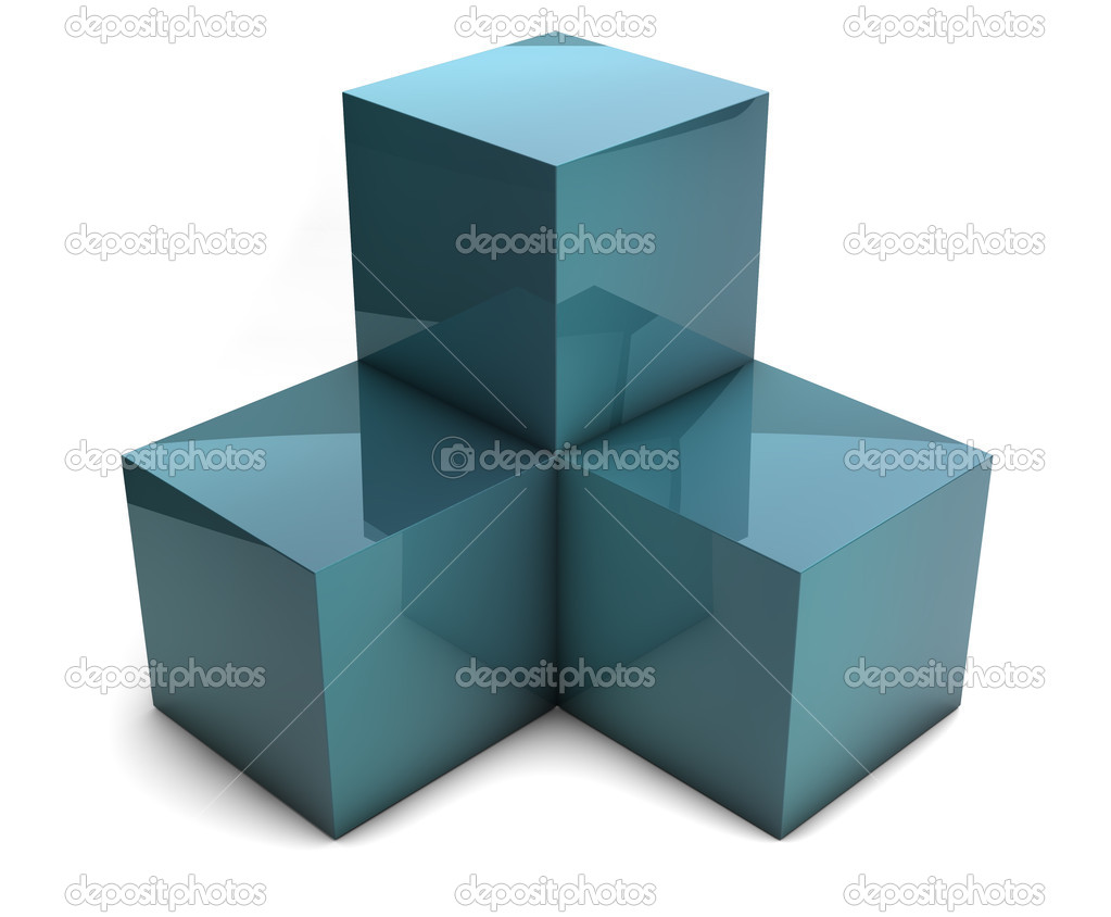 three cubes