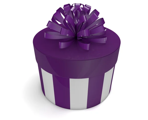 Violet gift — Stock Photo, Image