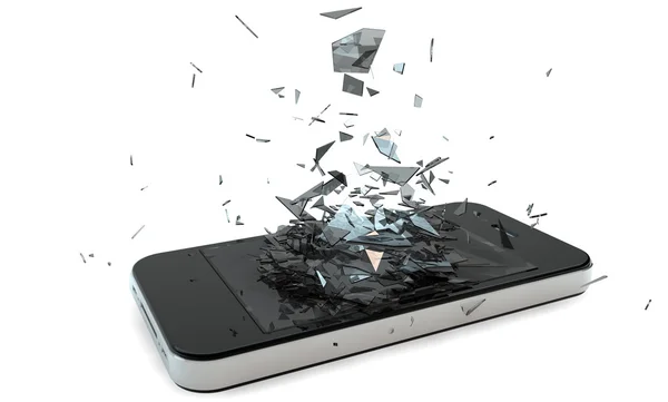 Telefone quebrado — Fotografia de Stock