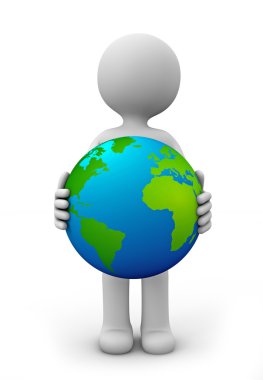 world in his hands clipart