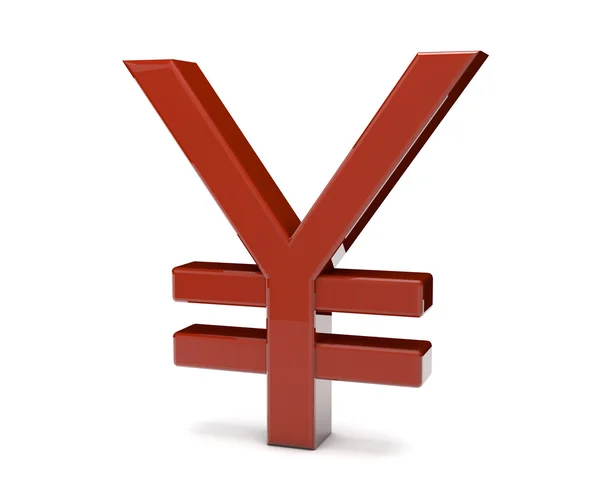 Simbol Yen — Stok Foto