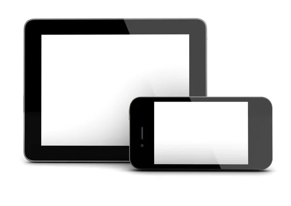Tablet e telefone inteligente — Fotografia de Stock