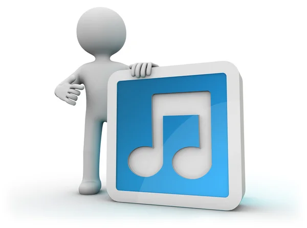 Music icon — Stock Photo, Image