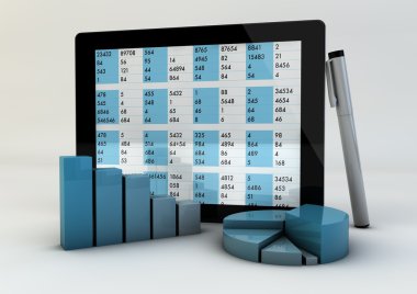 spreadsheet and graphics