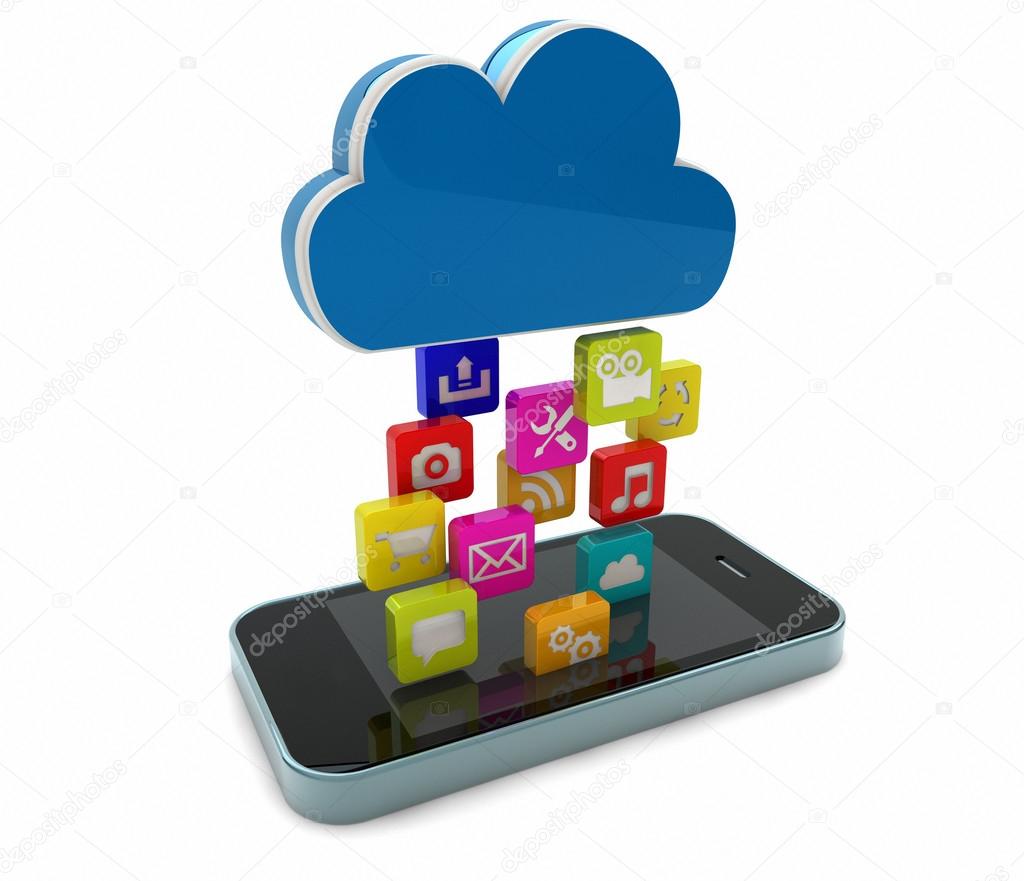 smart phone downloading apps