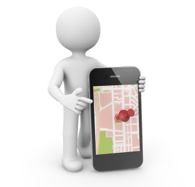 phone map clipart