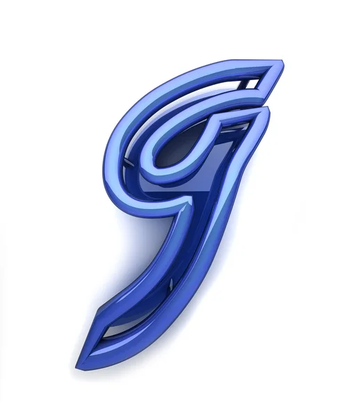 Neon g — Zdjęcie stockowe