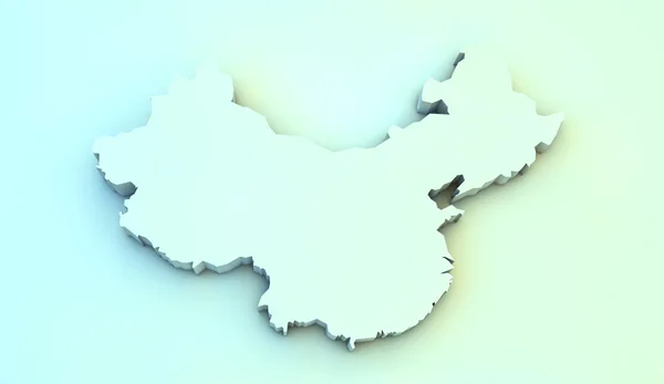 China 3d map — Stock Photo, Image