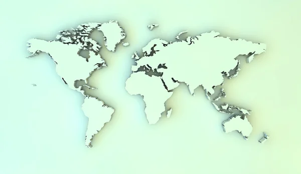 World 3d map — Stock Photo, Image