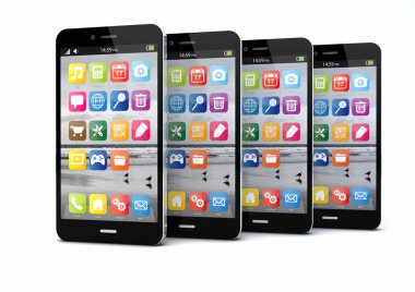 dört akıllı telefonlar