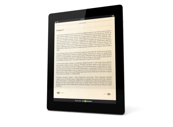 Livro tablet — Fotografia de Stock