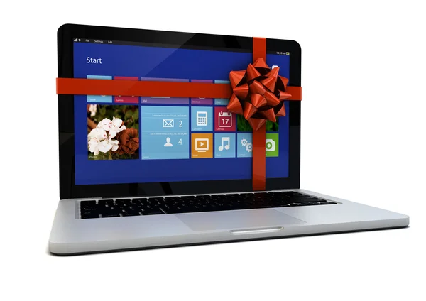 Regalo per laptop — Foto Stock