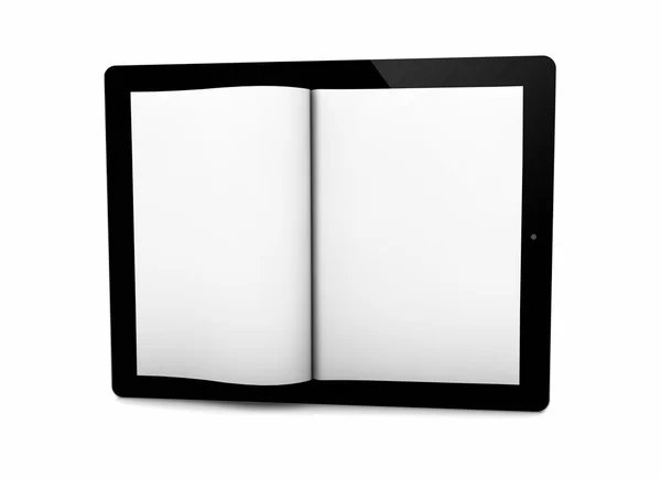 Schermo tablet libro — Foto Stock