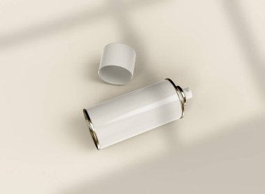 Gölgeli Üst Görünüm Sprey Kutusu. 3d Hazırlama