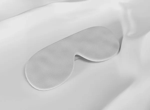Maschera Addormentata Tessuto Bianco Prodotto Isolato Rendering — Foto Stock