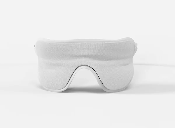 白色背景的眼罩 分离的产品 3D渲染 — 图库照片