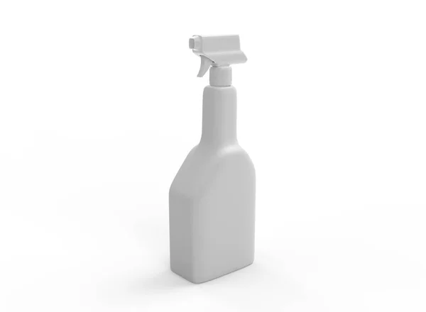 Spray Cleaner Bottiglia Sfondo Bianco Prodotto Isolato Rendering — Foto Stock