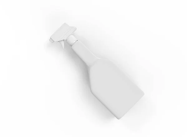 Botella Spray Cleaner Sobre Fondo Blanco Producto Aislado Renderizado —  Fotos de Stock