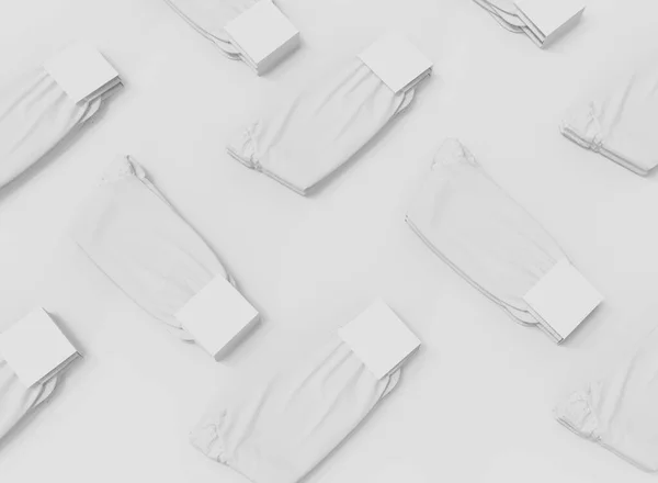 White Socks Set Mockup Isolated Socks Rendering — ストック写真