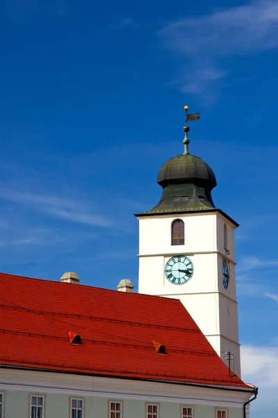 Torre del reloj, Sibiu — Foto de Stock