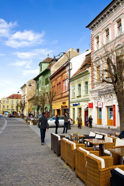 Historickém centru sibiu, Sedmihradsko, Rumunsko — Stock fotografie