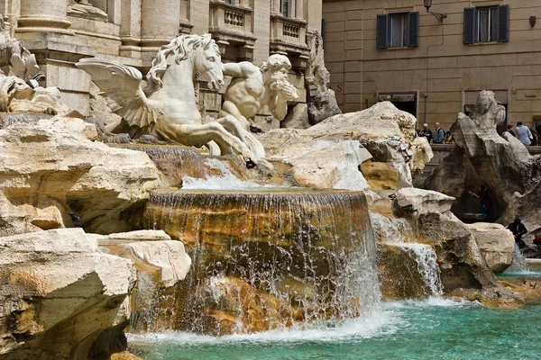 Fontana di Trevi in Roma Itália — Fotografia de Stock