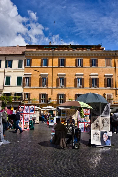 Piazza Navona en Roma Italia —  Fotos de Stock