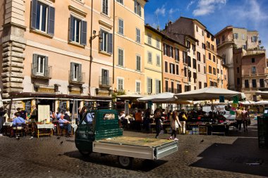 Via campo di fiori, rome, İtalya
