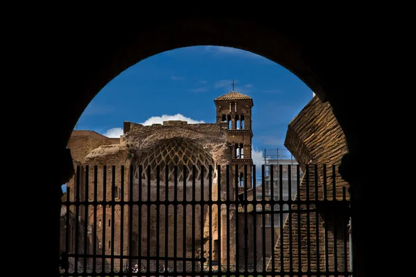 Oude Romeinse ruïnes in rome Italië — Stockfoto