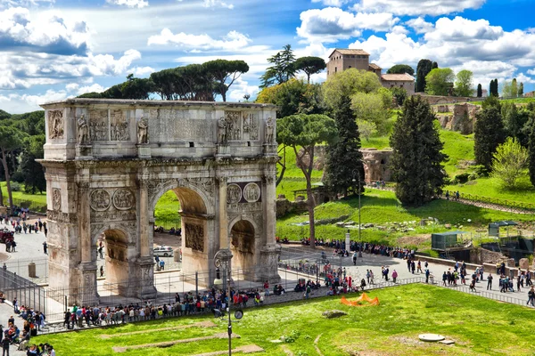 Edifícios romanos antigos em Roma Itália — Fotografia de Stock