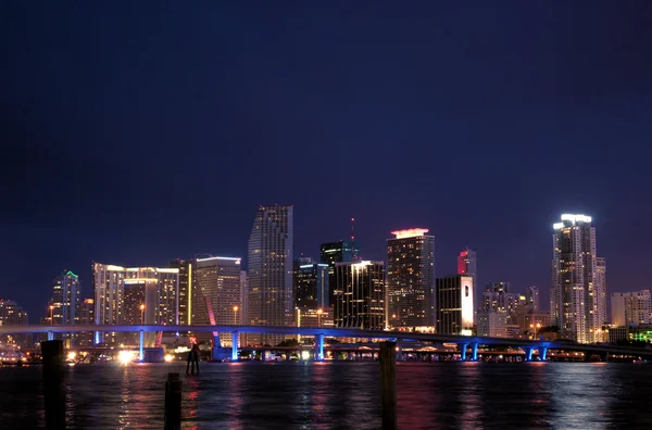 Miami Night Scenery — Stock Photo, Image