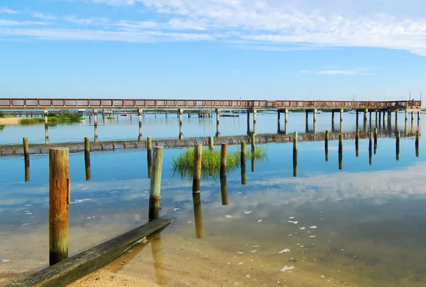 Muelles del faro — Foto de Stock