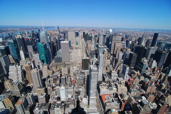 Panoramę Manhattanu — Zdjęcie stockowe