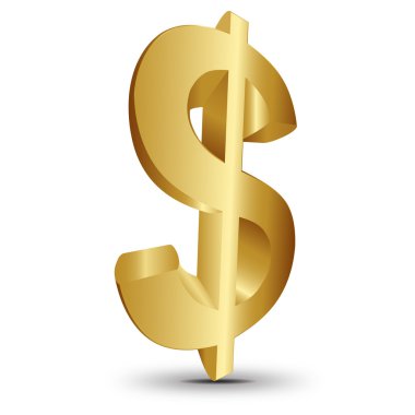 Altın dolar simgeler