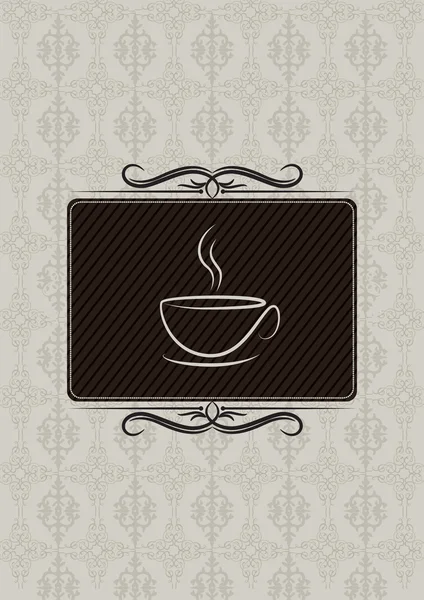 Coffe house menu cover — Stock Vector